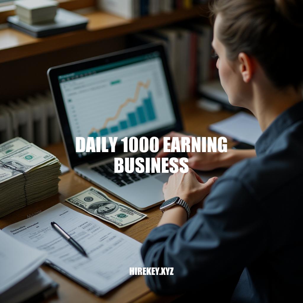 Achieving Daily $1000 Earnings: A Step-by-Step Guide