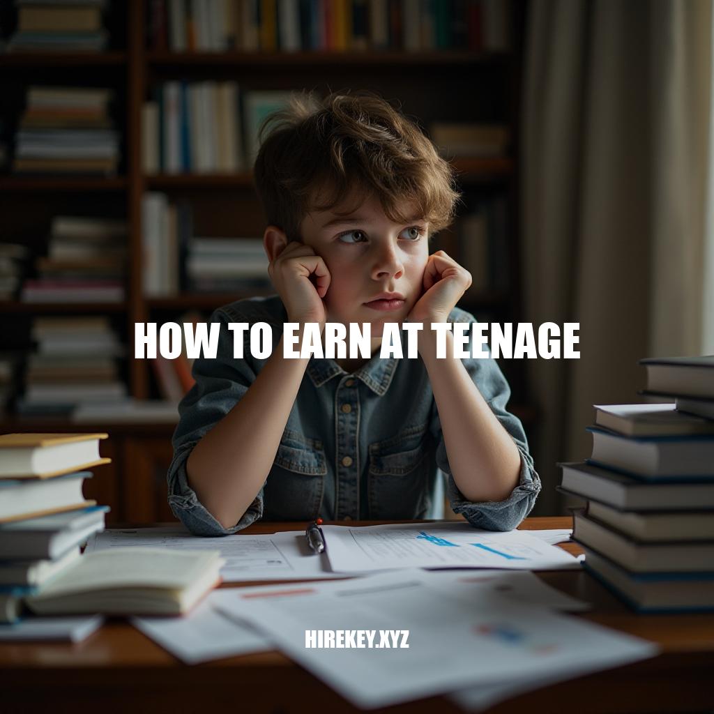 How to Earn at Teenage: A Guide to Financial Independence