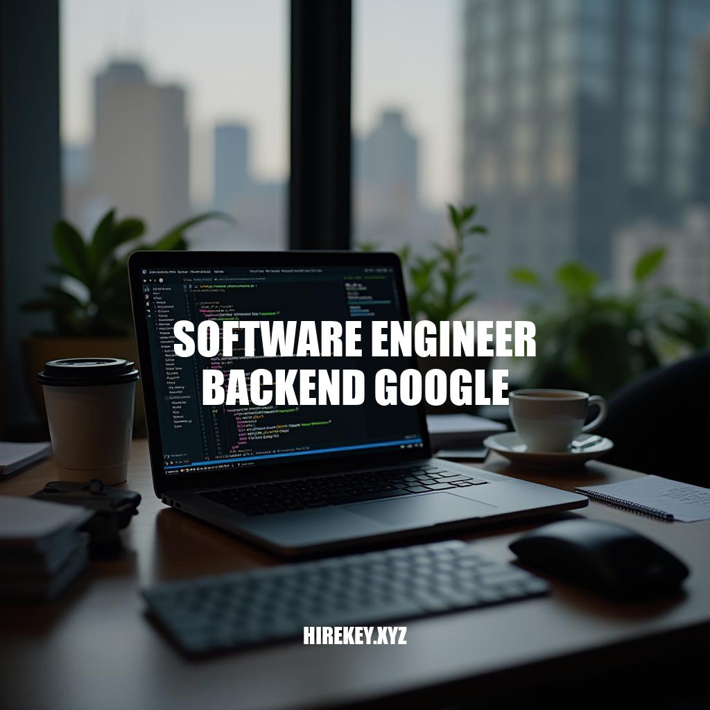 Software Engineer Backend Google: A Comprehensive Guide to Career Opportunities